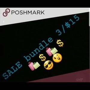 HUGE SALE 3 for $15 - Bundle Any items $14 & under